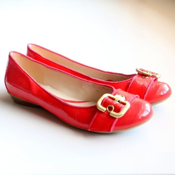 Naturalizer Pink Patent Round Toe Ballerinas Flats Low Heel Slip-on Shoes Size 5 - Picture 13 of 13